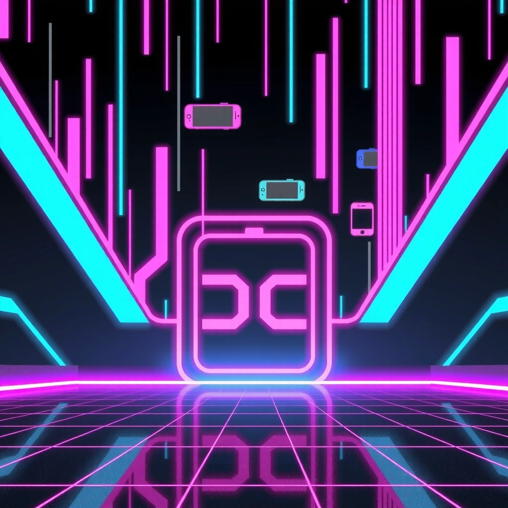 Fondo tecnológico de juegos móviles